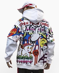 HIC alta calidad Streetwear 360gsm 100% algodón Sudadera con capucha de gran tamaño Casual en blanco personalizado Sudadera con capucha sudaderas con capucha para hombres - Product Image 1