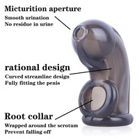 BlueRabbit Vente Flash : Dildos en Silicone, Jouets Sexuels pour Hommes, Cages de Chasteté Masculine avec Sangle Scrotale, Empêchent l'Érection, Produits Sexuels pour Adultes