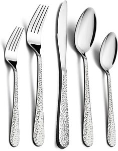 Ensemble de couverts en métal à poignée design en acier pour hôtels, maisons, restaurants, couverts de table décoratifs en miroir - Product Image 4