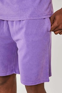 Vêtements décontractés d'été pour hommes Ensemble sweat-shirt et short deux pièces 100% coton Streetwear logo imprimé sur écran personnalisé survêtement pour hommes - Product Image 3