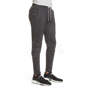 Custom Logo <b>Men's</b> Blank Solid Color Gym Joggers With Zippers Workout Sweatpants Cotton Pants - Product Image 4