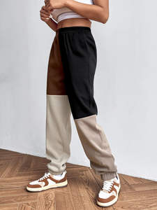 OEM femmes Slim Fit Denim Joggers respirant coton pantalons de survêtement taille élastique respirant vêtements d'extérieur Streetwear pantalons taille XL - Product Image 4