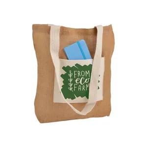 Borsa Shopper in Juta Personalizzabile con Soffietto, Borse Promozionali Personalizzabili - Product Image 3
