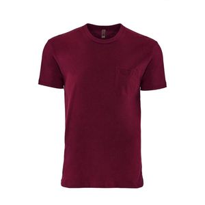 T-shirt unisexe à poche en coton gris chiné uni Next Level 6200-T-shirts à col rond en poly/coton - Product Image 4