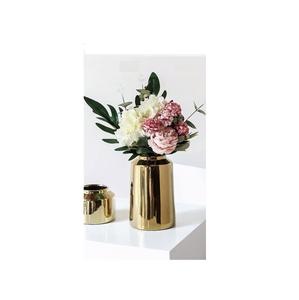 Vase à fleurs moderne en aluminium brillant de luxe Vase en métal fait à la main AMC Design personnalisé pour mariage et décoration de sol à la maison - Product Image 2