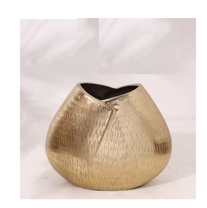 Accessoires pour la maison, vases au design martelé, salon, véranda, chambre à coucher, bureau, décoration artistique, ornements, vase en métal moderne - Product Image 2