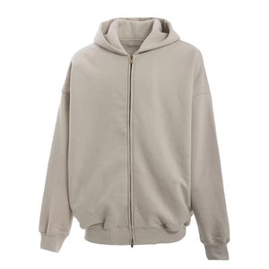 Sudaderas con capucha y cremallera con logotipo estampado de pantalla para hombre, ropa informal de gran tamaño, sudadera de lana con capucha para adulto con diseño personalizado - Product Image 3