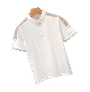 Polo para Hombre de Manga Corta, Secado Rápido, Tejido de Poliéster y Algodón, Estilo Casual, Color Liso, para Golf - Product Image 2