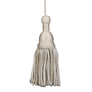 Classic Refined 12CM White & Gold Tassels Pair for and Religious Outdoor Reproduction Uniforms <b>Cords</b> - Product Image 1