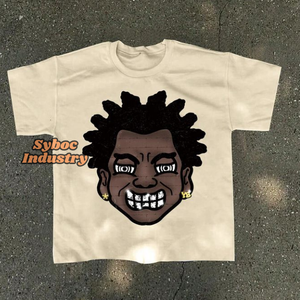 Abordable en vrac Hommes Cropped T Shirt Premium Screen Print 320 GSM Cotton Oversized Cropped T Shirts - Product Image 6