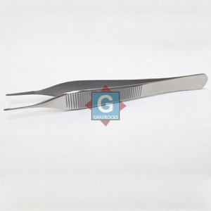 Venta caliente ADSON 120mm Microscopic Sterling Forceps Instrumento de disección delicado por Gray Rocks Herramienta de base quirúrgica - Product Image 1