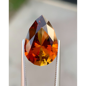 Tourmaline naturelle de forme poire, qualité excellente, 7,23 carats, sans défaut, taille impeccable, provenant de Tanzanie, 16,6x10,8x7,3mm - Product Image 1