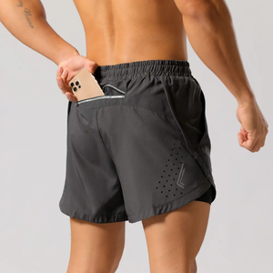 Ropa de gimnasio informal estética personalizada OEM para hombre, pantalones cortos deportivos de verano de poliéster con estampado de pantalla corta, ropa de calle, pantalones cortos de malla para correr y baloncesto - Product Image 4