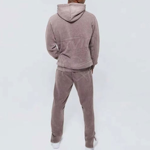 Survêtement homme délavé à l'acide, dernière collection, couleur unie, taille adulte - Product Image 2