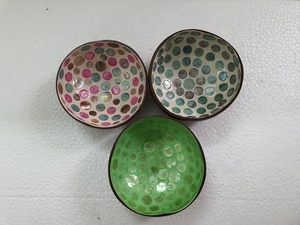 OEM Wholesale Price Polished Food Safe High Quality Eco-Friendly Coconut Shell Bowls Minimalist <b>Dinnerware</b> Sets Kitchen Decor - Product Image 6