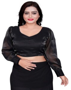 เสื้อเบลาส์ Zimi Chu slub จากวัสดุที่ทันสมัยพร้อมเสื้อมีลวดลายเป็นฟองเปิดและปมที่สวยงามสำหรับฤดูร้อน - Product Image 1