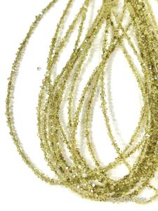 Cuentas de Cuarzo Herkimar con Recubrimiento de Diamante, Color Amarillo Miel Claro Natural, Calidad AAA, Tamaño 2-3 mm - Product Image 3