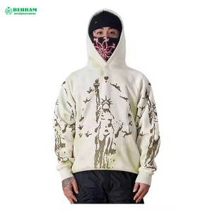 Sweat-shirt à capuche pour homme en molleton de coton 420G / French Terry, personnalisé, de haute qualité, épais, écologique et respirant, vente en gros - Product Image 6