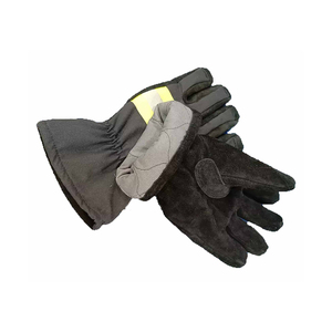 FR Cotton Fabric Disposable Fire Resistant Safety Gloves Breathable Durable Striped Wrist-length Four Seasons Use for Welding - Product Image 4
