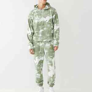 Recién llegado, chándal teñido con lazo para hombre, transpirable, cómodo, con capucha, con el mejor servicio OEM de fabricación, chándal teñido con lazo - Product Image 6