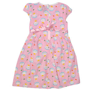 ชุดเดรสปักลายสำหรับเด็กผู้หญิง - สีชมพู - Product Image 2