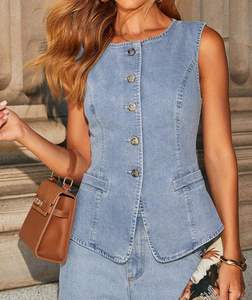 Conjuntos de Trajes de Mezclilla para Mujer, Transpirables, de Secado Rápido, Casuales, de Verano, Alta Calidad, Precio al por Mayor, Nueva Llegada - Product Image 3