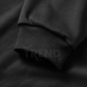 เสื้อฮู้ดผู้ชายแฟชั่น สกรีนโลโก้ได้ ลายเรียบ สไตล์ฤดูหนาว ผ้าฟลีซคุณภาพสูง แห้งเร็ว ระบายอากาศได้ดี ผลิตจากโพลีเอสเตอร์/คอตตอน - Product Image 4