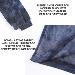 Conjunto de Sudadera con capucha Tie Dye con pantalones a juego, diseño unisex, tela suave y duradera, combinaciones de colores personalizadas, descuentos por pedidos a granel - Product Image 3