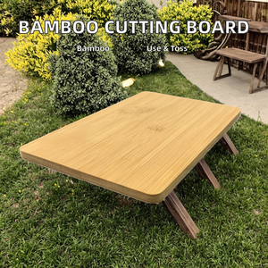 Planche à découper en bois épaisse en vente chaude, planche à découper en bois de teck de haute qualité avec rainure pour le jus, logo personnalisé, planches de service en bois - Product Image 6