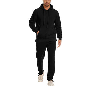 Traje Deportivo para Hombre, 100% Algodón, Tallas Grandes, Diseño Tejido, Pantalones Deportivos, Ropa Deportiva Transpirable, Patrón Sólido, Antibacteriano, Gran Venta - Product Image 4