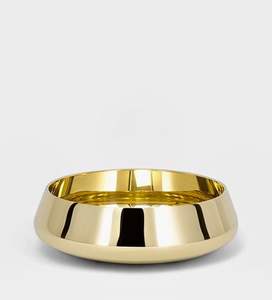 Bol de service en laiton de style héritage avec finition miroir pour les grandes occasions cérémonies religieuses à thème maison - Product Image 3