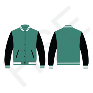 Chaqueta Personalizada Varsity de Cuero Genuino con Mangas Personalizables en Diferentes Colores - Product Image 3