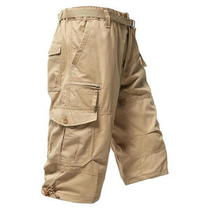 Pantalones Cortos Cargo Unisex de Algodón Twill de Alta Calidad Profesional, Bordados, Tallas Personalizadas, Ligeros, Casuales, con Patrón Sólido - Product Image 6