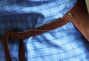 Correa de cintura de cuero genuino de alta calidad con logotipo personalizado para profesionales de la cocina delantal de trabajo duradero para chefs de barbacoa baristas artesanos - Product Image 3