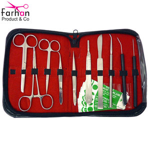 ซิปหนังมืออาชีพสําหรับสแตนเลสแพทย์ผ่าตัด dissecting เย็บชุดเครื่องมือสําหรับขาย - Product Image 1