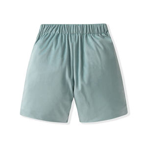 Pantalones Cortos de Terciopelo de Color Sólido para Niños, con Logotipo Personalizado, Cintura Elástica, Casuales, de Algodón, para Bebés y Niños Pequeños, Venta al por Mayor - Product Image 2