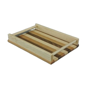 Plato de caja de forma cuadrada, bandeja decorativa para servir, superventas, vajilla de madera de Acacia, bandeja para servir, plato de madera para servir, bandeja de comida - Product Image 5