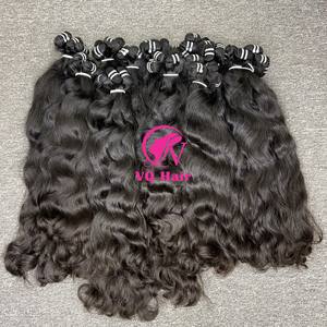 Offre Spéciale brut vietnamien Remy Grade Extensions de cheveux cuticule aligné naturel ondulé Machine Double trame 12-34 pouces de long colorant plus foncé - Product Image 1