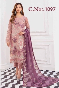 Georgette-traje Salwar de imitación para mujeres, fabricante y venta al por mayor de India, la mejor calidad - Product Image 4