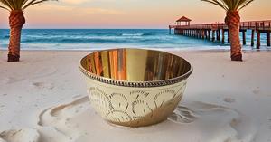Handmade Medium Size Brass Mixing Bowl Polished for Kitchen Serving & <b>Decorative</b> Purpose for Salad <b>Egg</b> Candy Display - Product Image 4