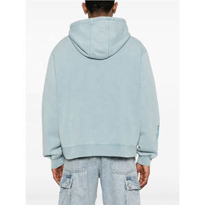 ฮู้ดหูรูดดีไซน์สำคัญเปิดไหล่ปล่อยซักแบบลำลองงานเย็บปะติด - Product Image 2