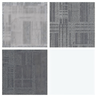 Dalles de moquette pour écoles, hôpitaux, aéroports, avec support POE, 50x50, sans bitume, en élastomère polyoléfine, revêtement de sol institutionnel et commercial