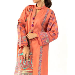 Nouvelle collection de shalwar kameez pour femmes, élégant, broderie lourde, coton et soie, toutes saisons, haute qualité, fête, indien - Product Image 4
