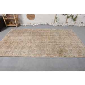 Alfombra tradicional ecológica de lana con diseño de retazos turcos Vintage, Beige, azul, área grande, 5x8,3 pies, comedor rectangular mediano - Product Image 3