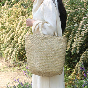 Venta al por mayor de bolsos de paja ecológicos, bolsos de algas marinas para damas, bolsos de rafia más vendidos - Product Image 5