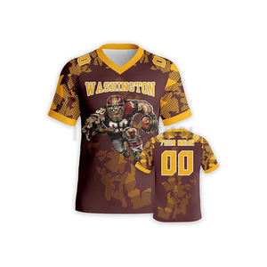 High Quality American Football Jerseys Shirts Short Sleeve Breathable Plus Size Adults Set Summer - Product Image 5