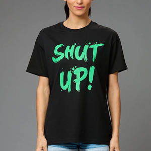 Gran oferta, Camiseta de algodón de alta calidad transpirable de gran tamaño para mujer, hecha a medida, suelta, hombro caído, patrón estampado ecológico - Product Image 5