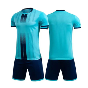 High Quality Custom Logo Unisex <b>Soccer</b> Uniform V-neck Half Sleeve 100% Polyester Lightweight Quick Dry Breathable Stretch Cheap - Product Image 4
