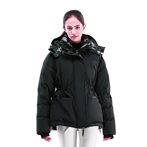 Chaqueta de invierno para mujer de gran oferta para deportes al aire libre acolchado de moda con relleno de algodón tela de lona transpirable OEM ODM - Product Image 2