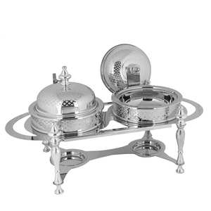 Roll Top Silver Self-Closing Stainless Steel Gas <b>Fuel</b> 3L-6L Wedding <b>Chafing</b> Dish Food Warmer Buffet Catering Restaurant Hotel - Product Image 4